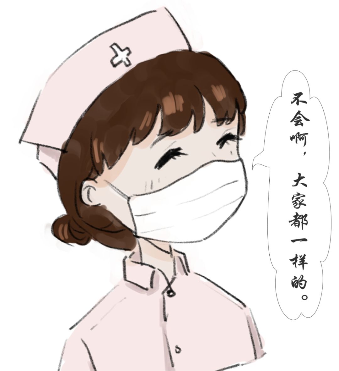 疫情卡通Q版 护士图片