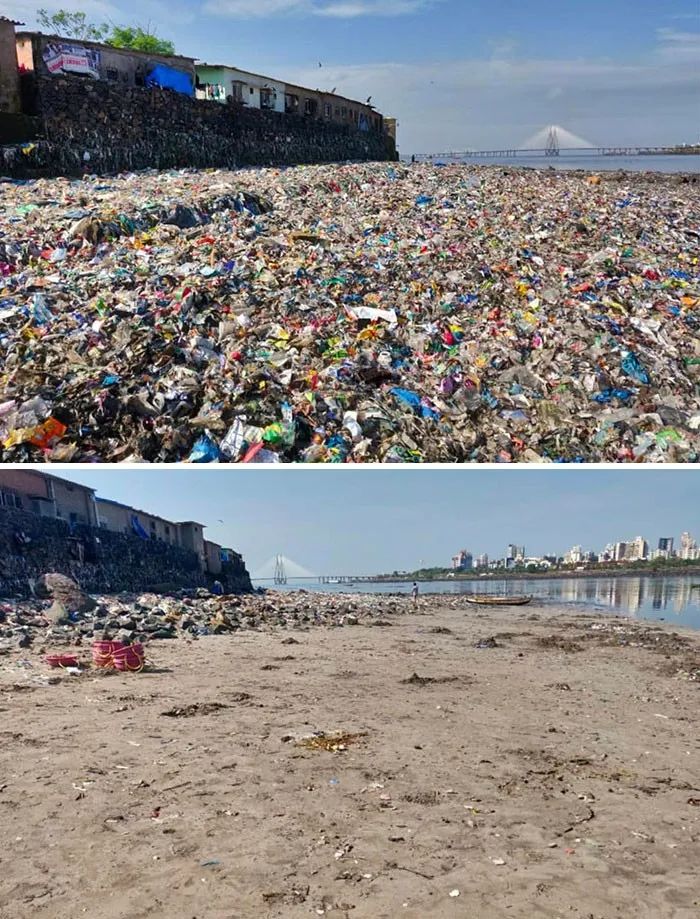 环境污染前后对比照图片