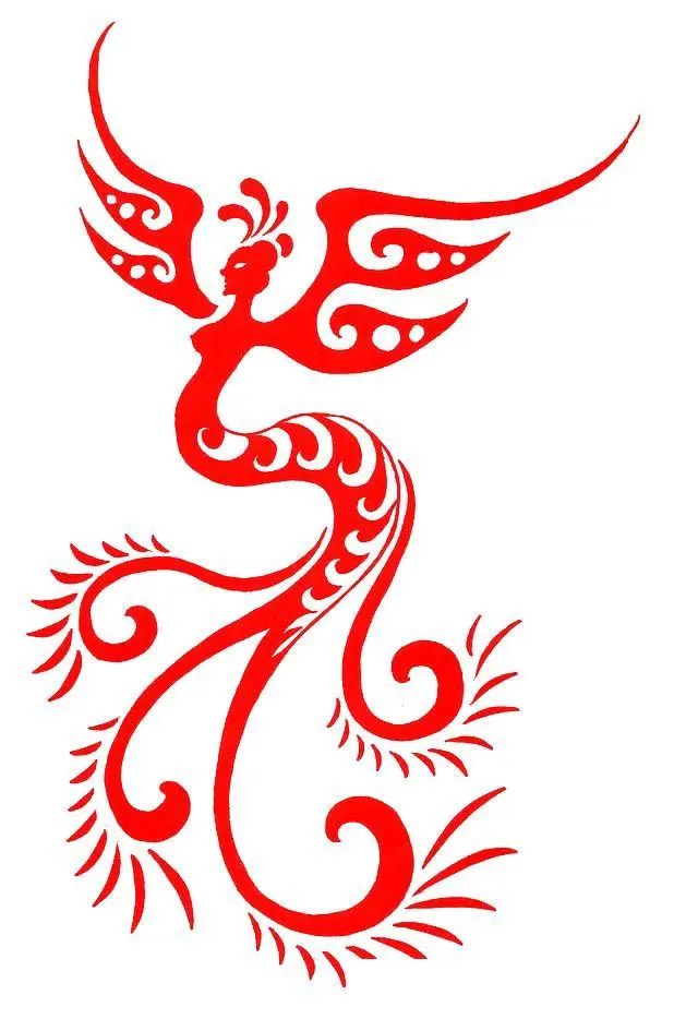 中国图腾吉祥纹饰龙虎凤图案