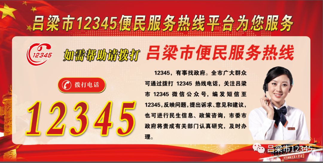 呂梁市12345便民服務熱線2020年1月份情況通報