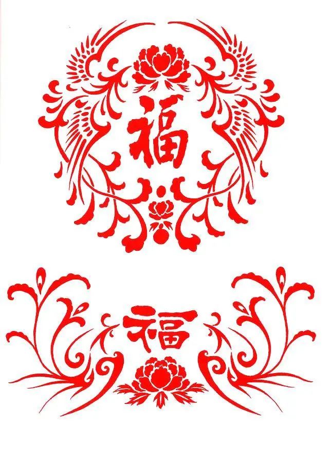 中国图腾吉祥纹饰龙虎凤图案