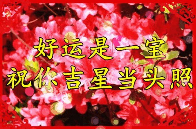好运跟着你财运追着你幸福围着你一条微信送去问候快把这份祝福送给你