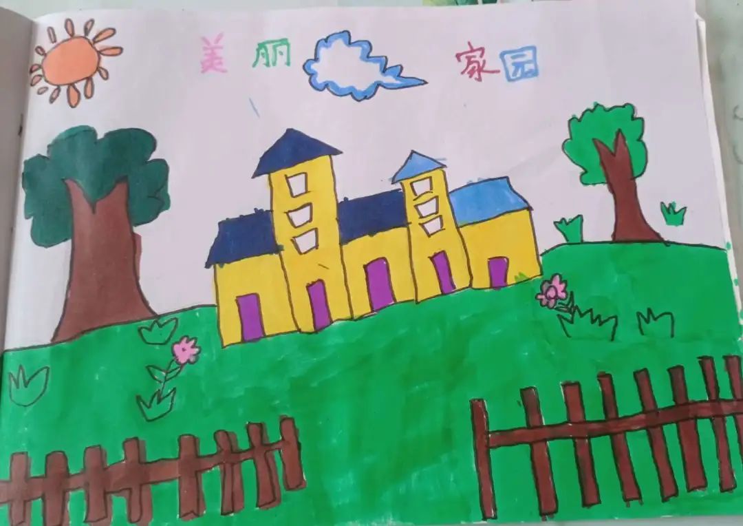 手抄报帮助干家务近期,麻庄小学组织开展了"抗击疫情,共建美丽庭院"