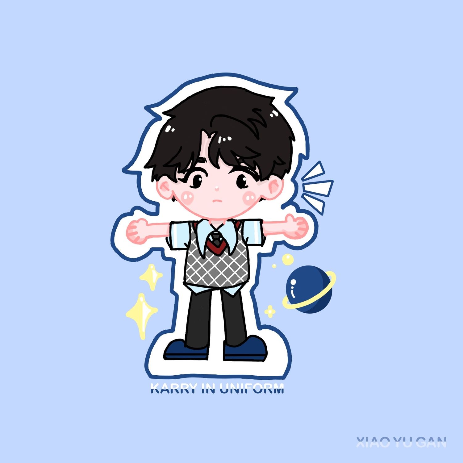 饭绘q版王俊凯来了两只小凯你爱哪个