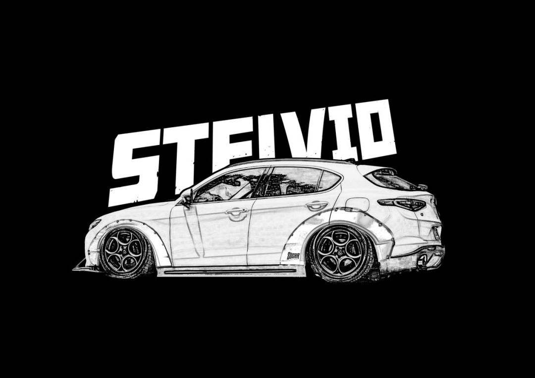 【极限云改车】最帅suv莫过于此,暴力云改低趴宽体stelvio