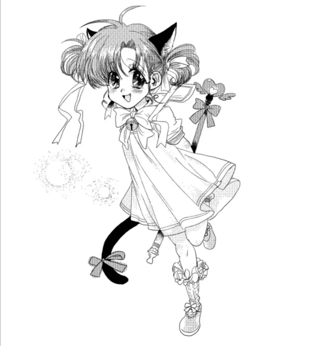 早期对猫娘的尝试宋耐冰:抱着一坨树叶的女孩子虽然完全是路人角色