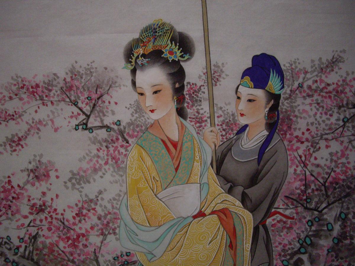 这首《一斛珠》还和唐玄宗的另一个女人有关——杨贵妃.