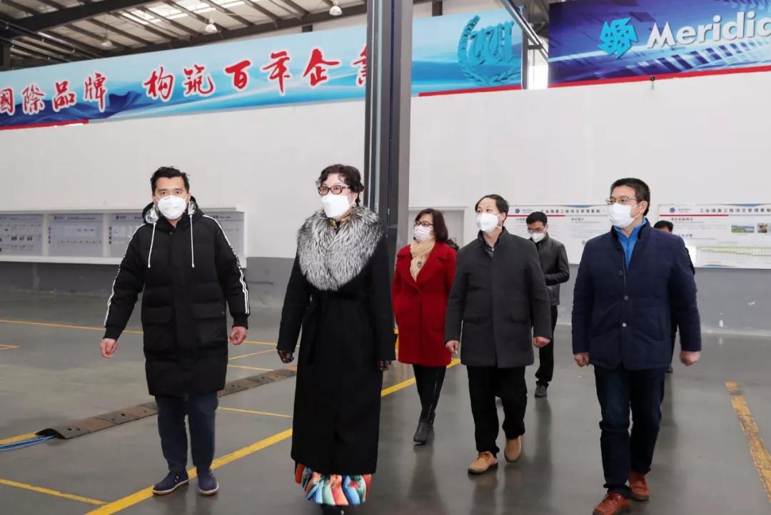 陈爱莲到航空小镇检查指导复工准备工作