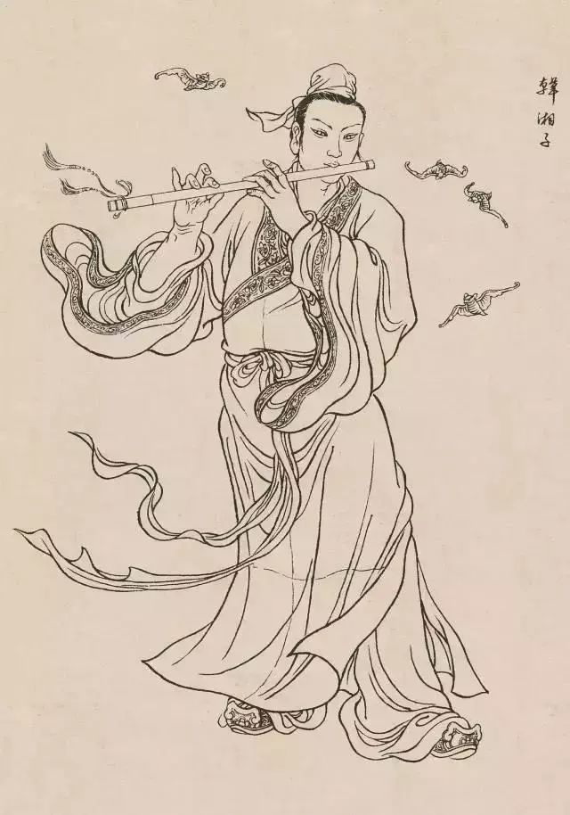 古代人物白描集錦120圖_工筆畫