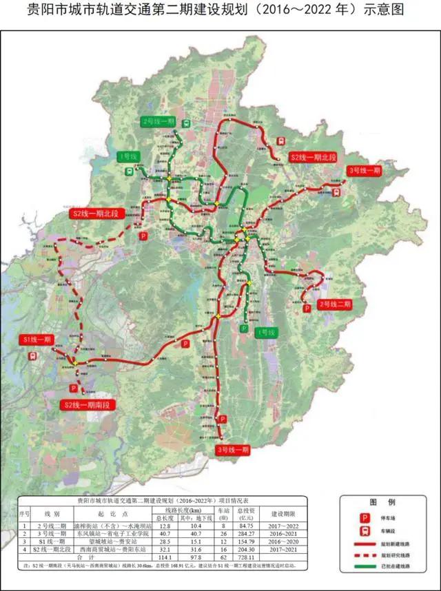 贵阳地铁二期建设规划最后一个开工项目:s2线东站站点即将开建