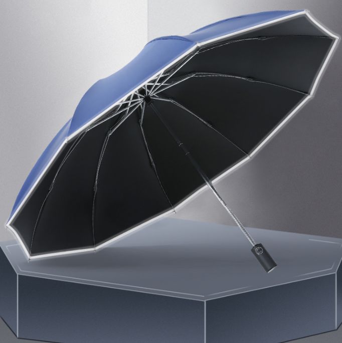 升级反光雨伞——暴雨终结者!抗风,安全,耐用!无惧暴雨!