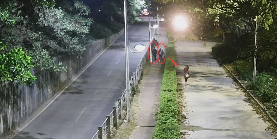 公共视频拍下惊险一幕.