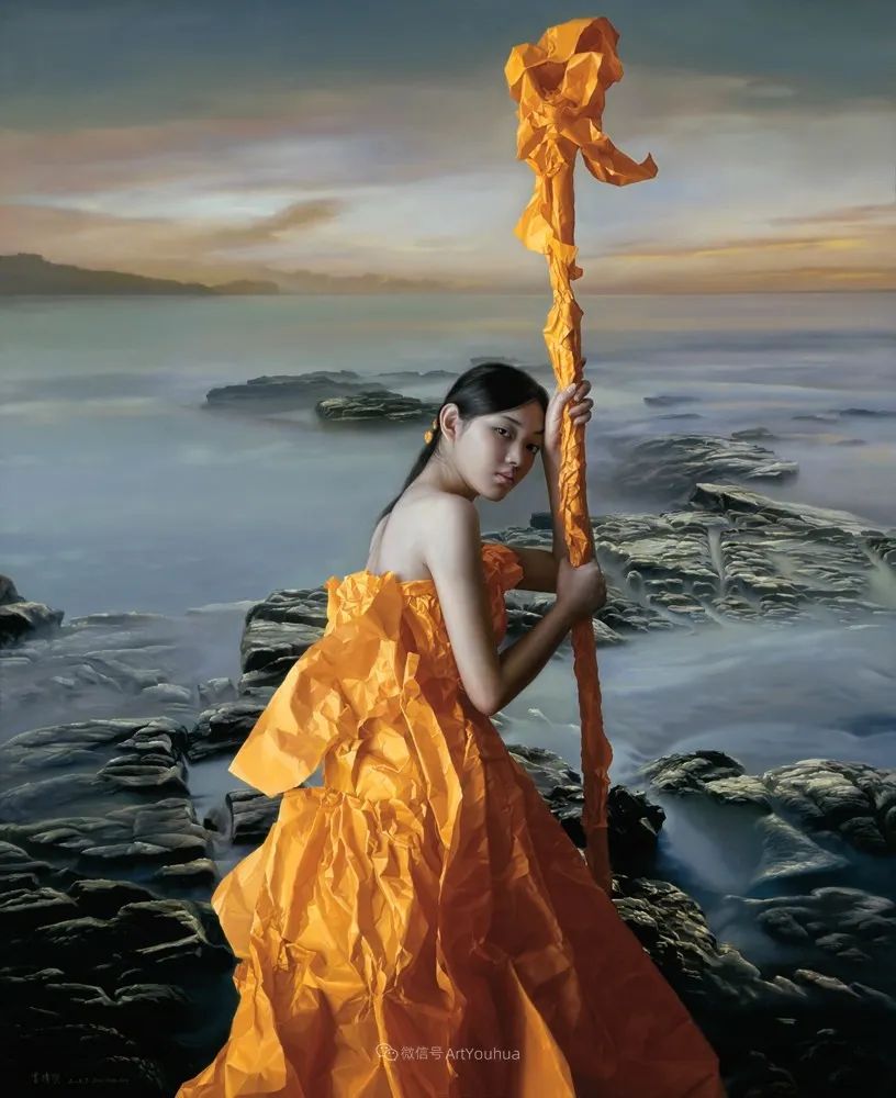 西苔岛 150*130cm曾传兴的画被评价为"新古典写实主义",曾传兴认为