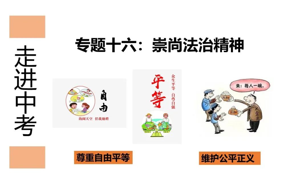 2020年中考道德与法治专题十六《崇尚法治精神》