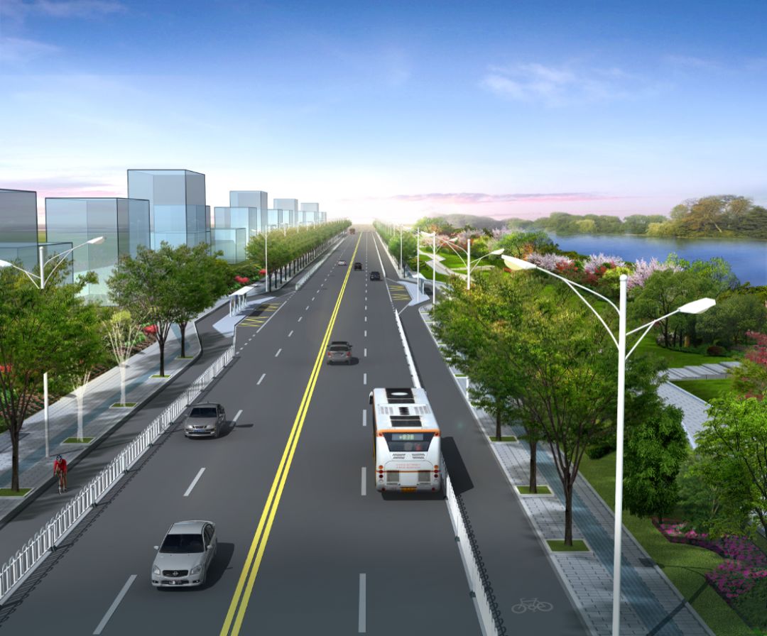 道路效果图据了解,道路设计施工,采用雨污分流,收集西城片区污水,通过