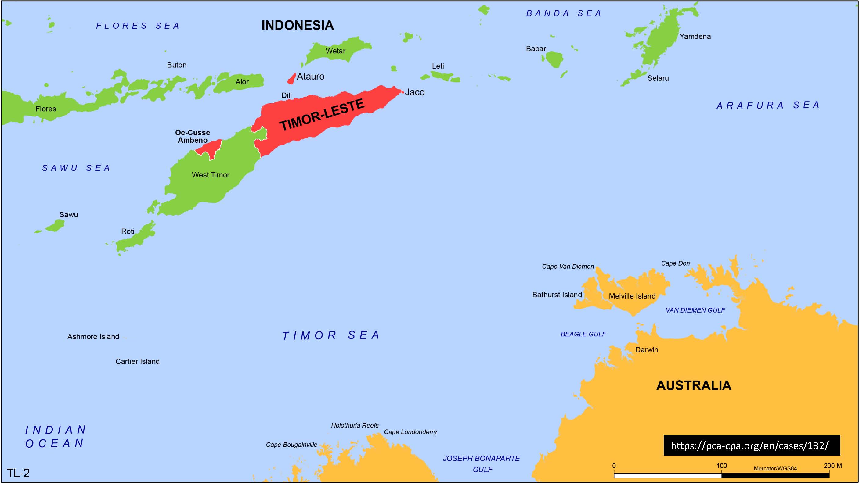 东帝汶澳大利亚达成和解封闭帝汶海的边界缺口