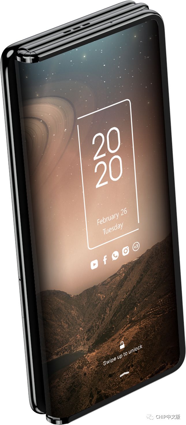 三折屏抽拉屏设计tcl两款概念手机展示