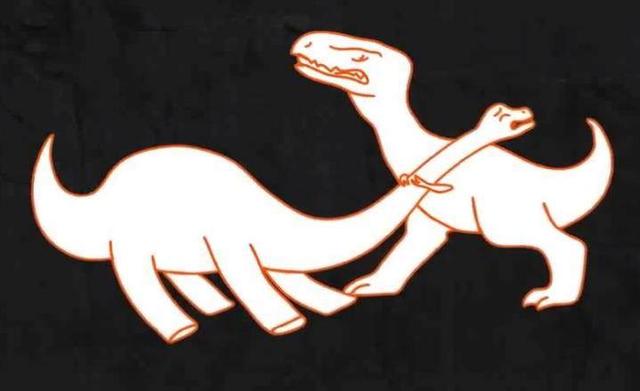 最简单的恐龙手影图片