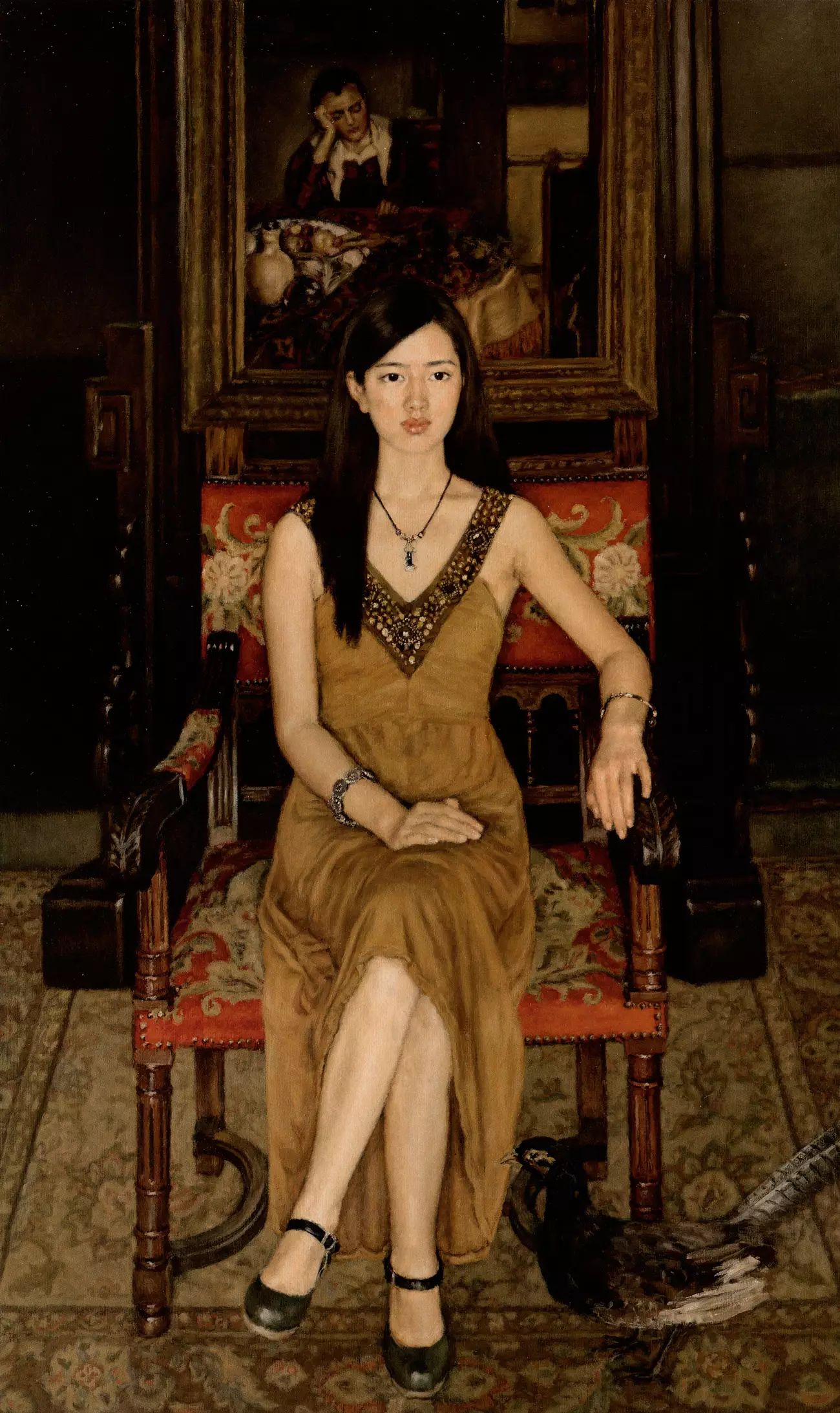 2012那时我们正年轻 125×115cm 1991年 布面油画北方姑娘-1987年,杨