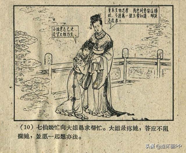 一个优美的神话故事老本子连环画天仙配钱笑呆1957年作品