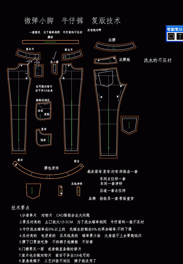11种裤型的打版资料,送给正需要的你!