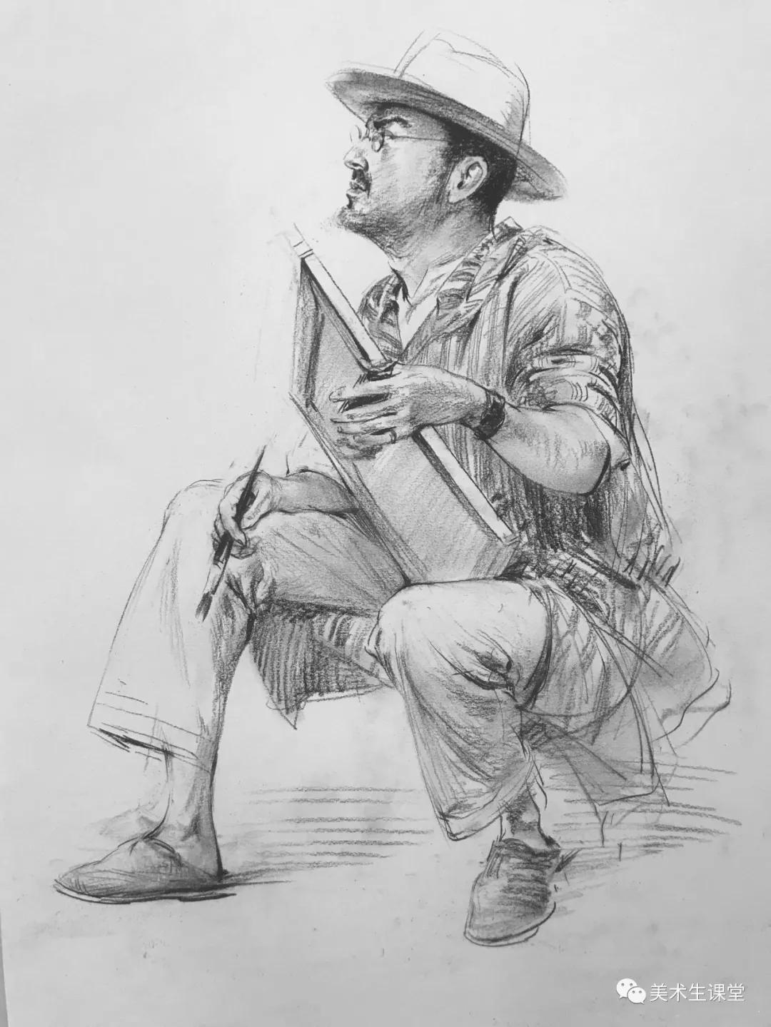 谢军速写作品赏析