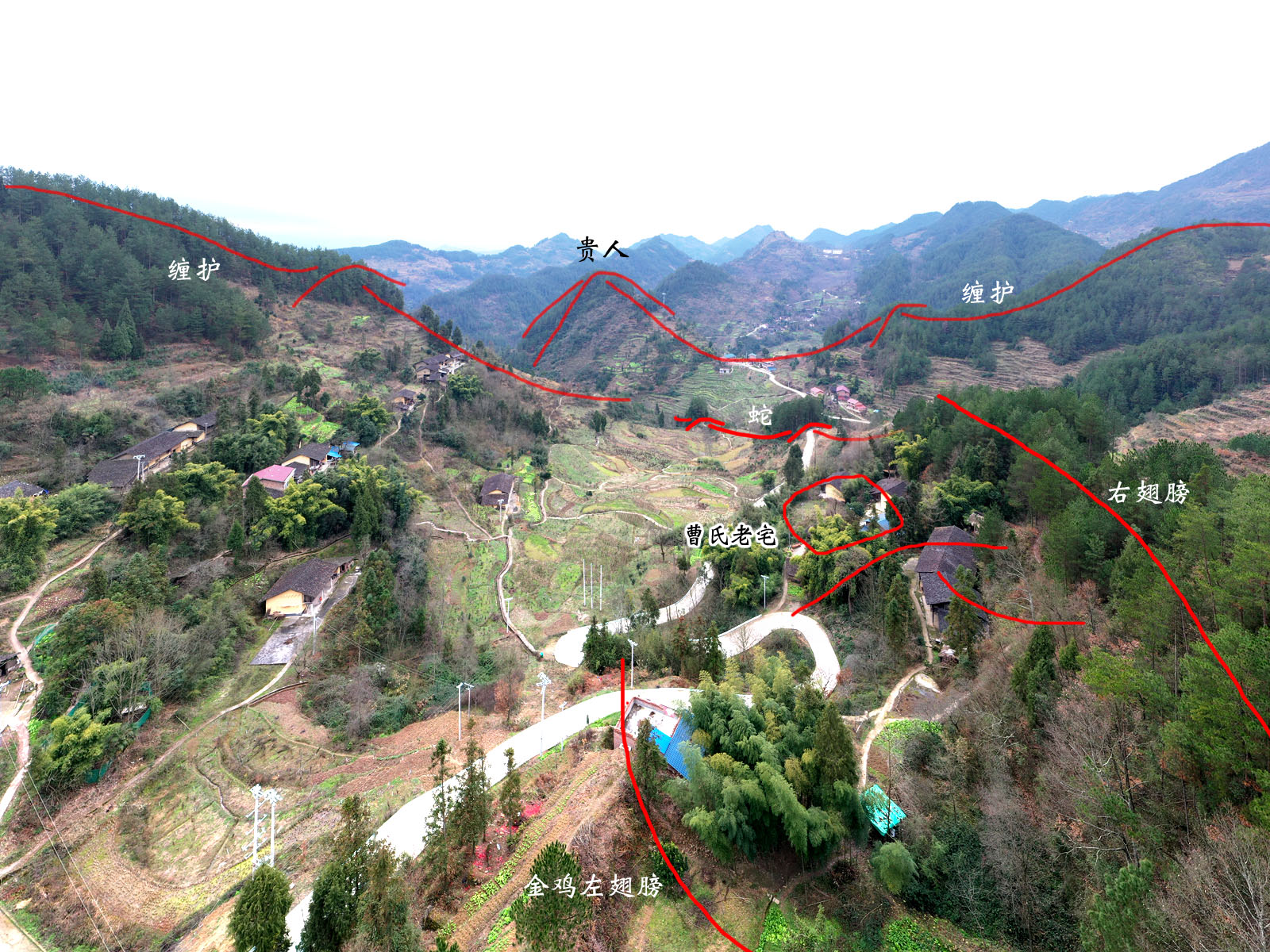 陈益峰金鸡撵蛇曹氏五品老祖屋