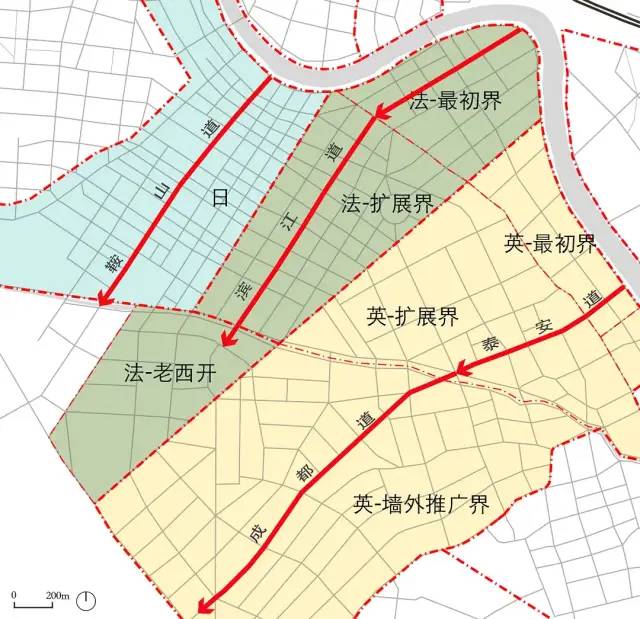 解读天津道路网:拼贴城市的形成_租界