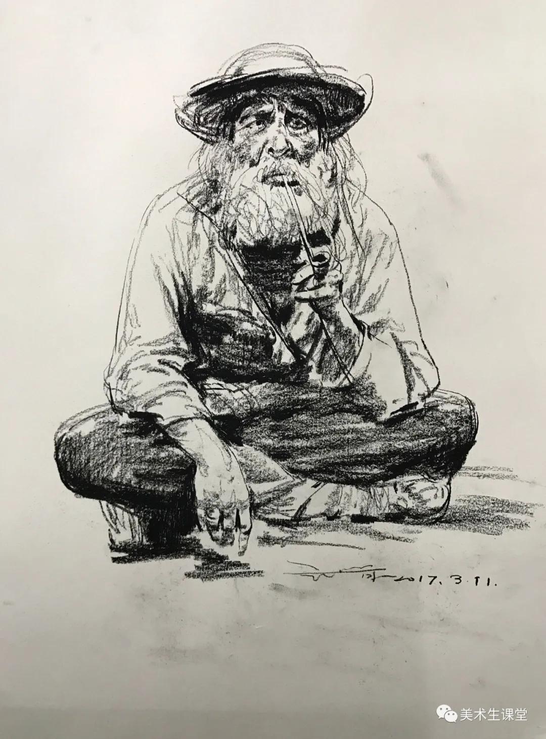 谢军速写作品赏析