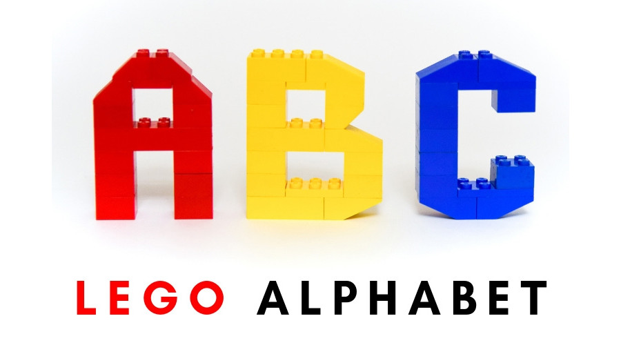 乐高玩中学用乐高在家学习26个英文字母