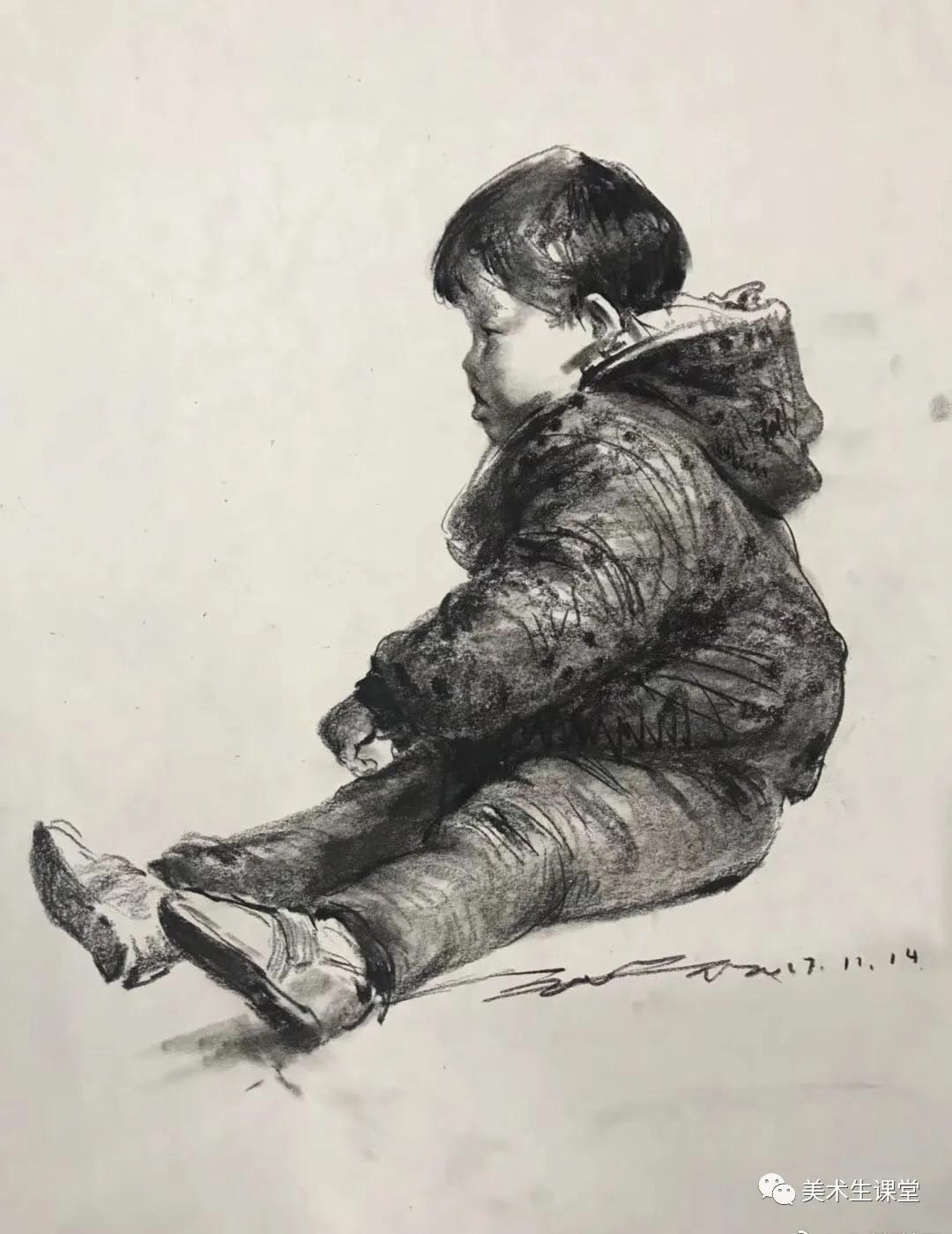 谢军速写作品赏析