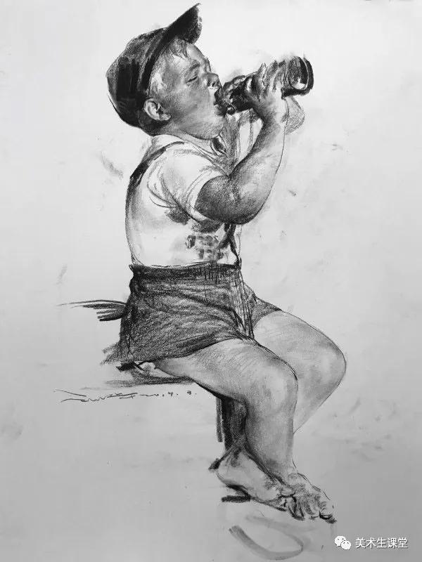 谢军速写作品赏析