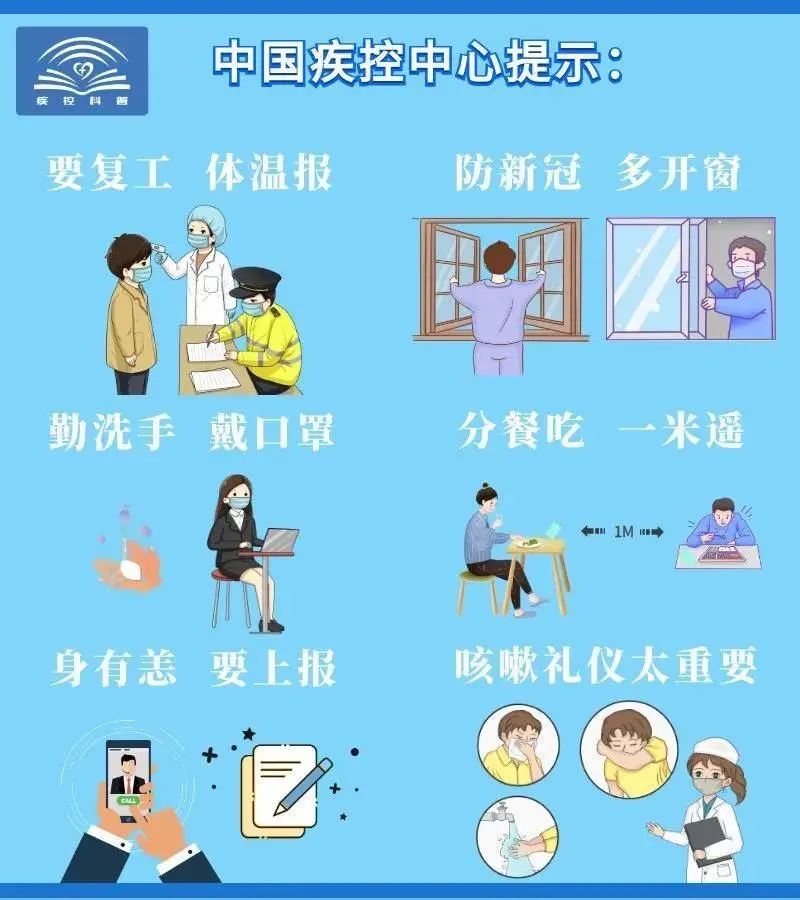 中国疾控中心 预防新冠肺炎小贴士来啦!
