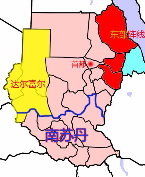 南苏丹的地理位置图片