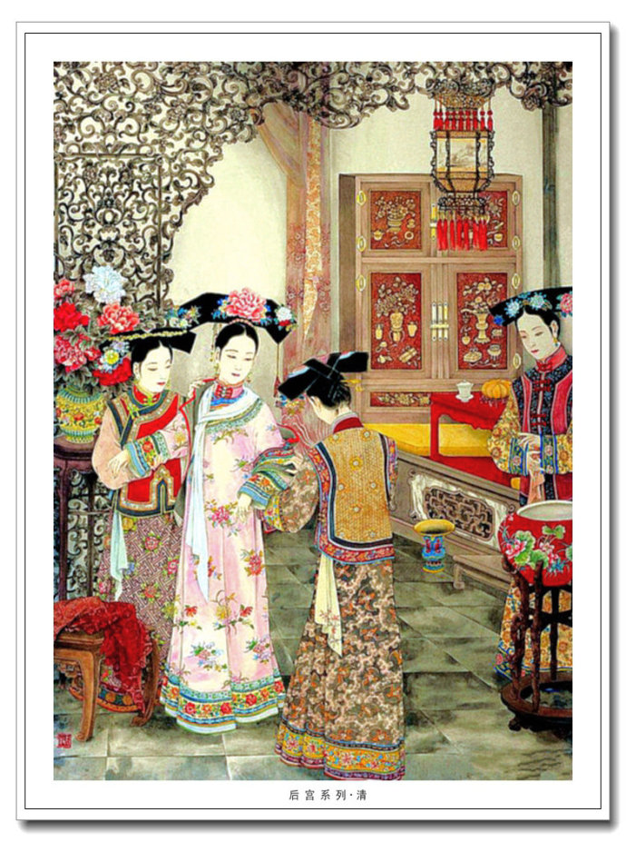 中国画家李子牧古代人物画作品赏析_绘画