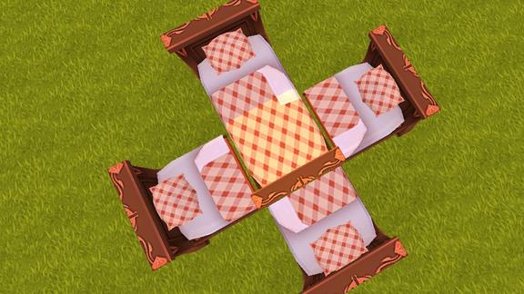 迷你世界四头床教学可动可静给你唱首甜甜今夜哄你入眠