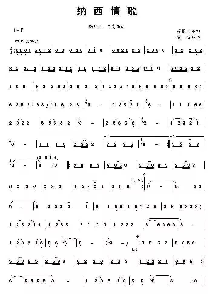 公益教学葫芦丝演奏纳西情歌