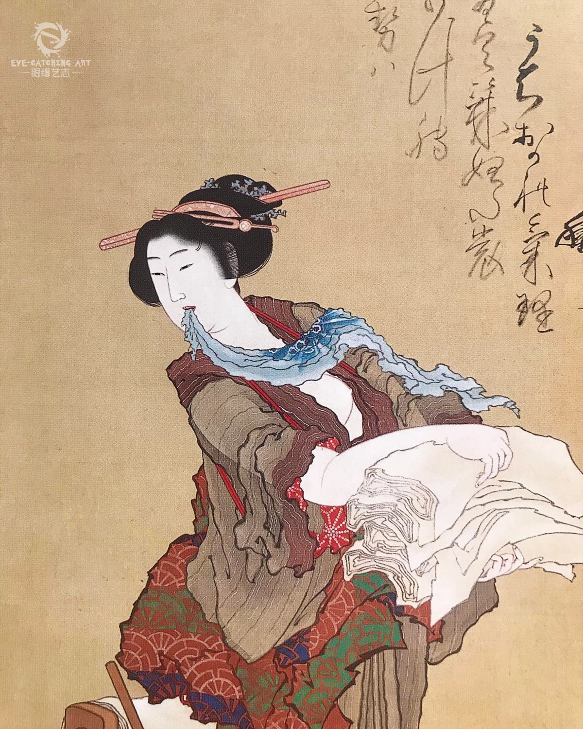 原创大师也难过美人关葛饰北斋与铃木春信的浮世绘美人图