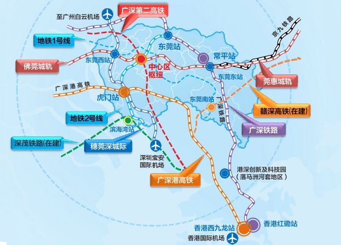 东莞高铁线路图图片