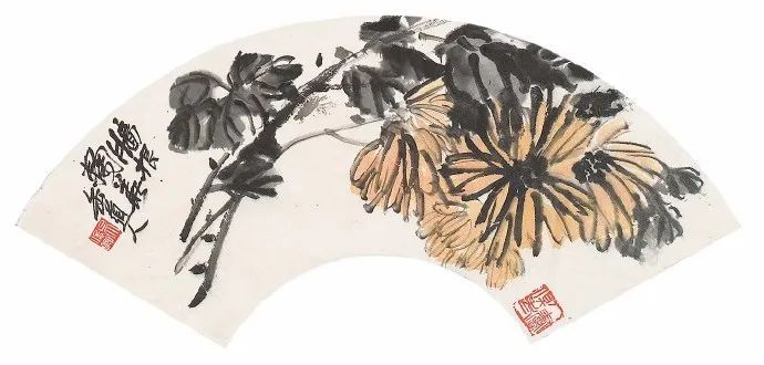 吴昌硕花果扇面(八幅)高清