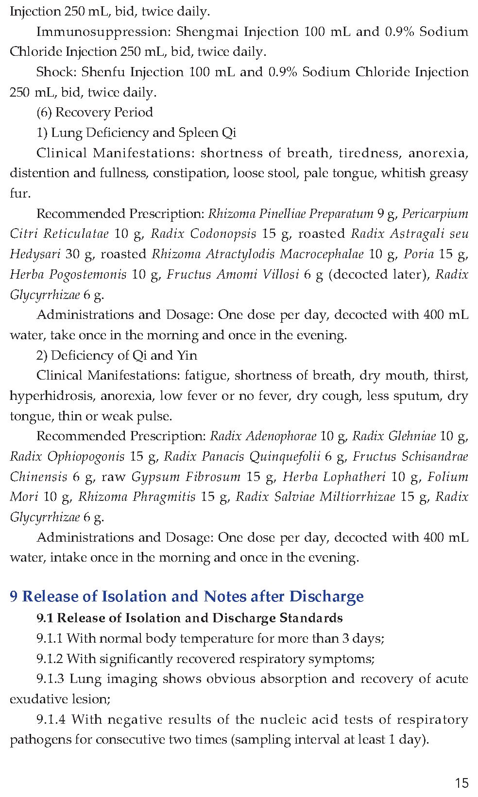 for corona virus disease 2019: prevention, control, diagnosis