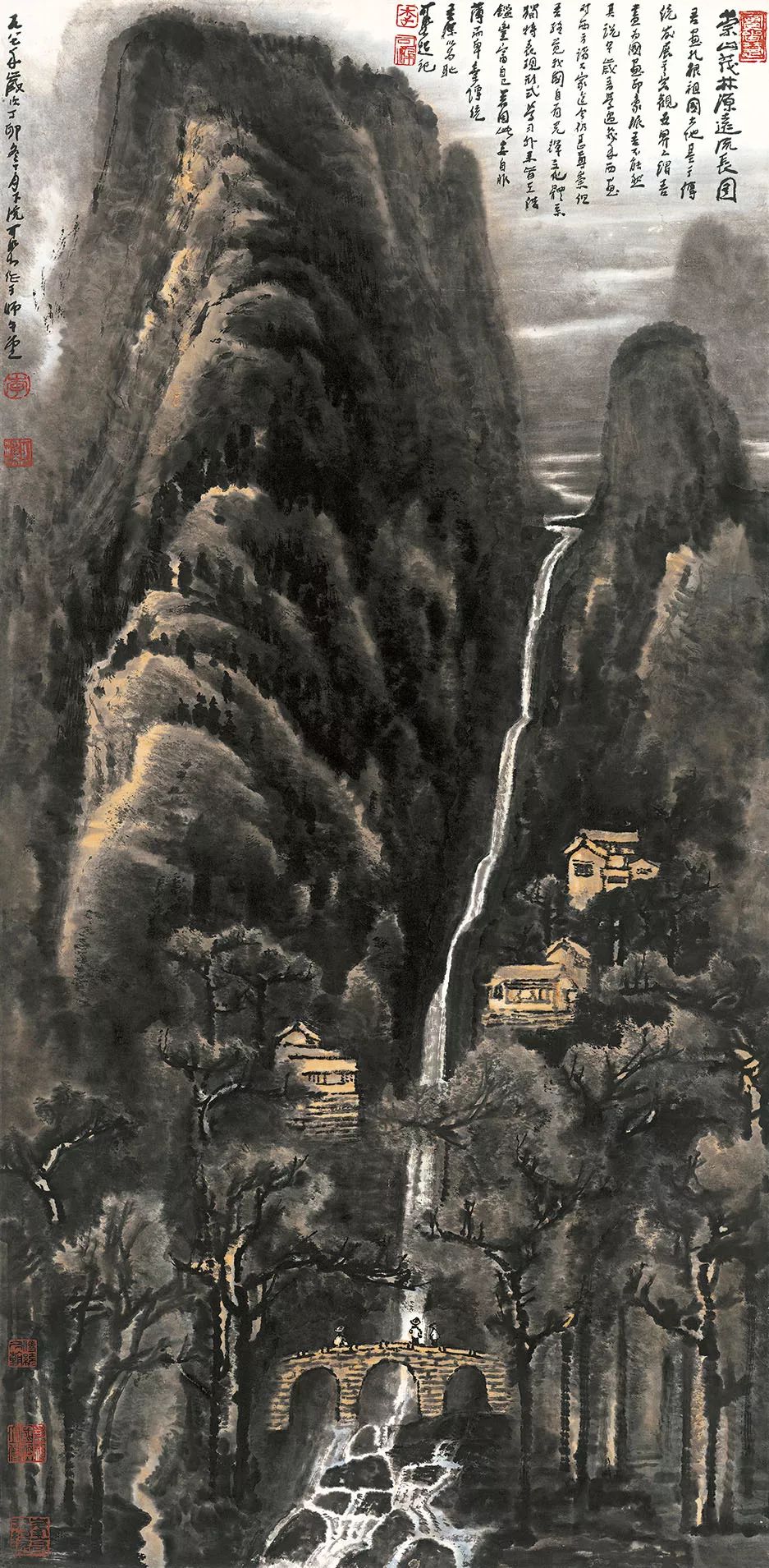 李可染的"三光政策"和"一穷二白"_山水画