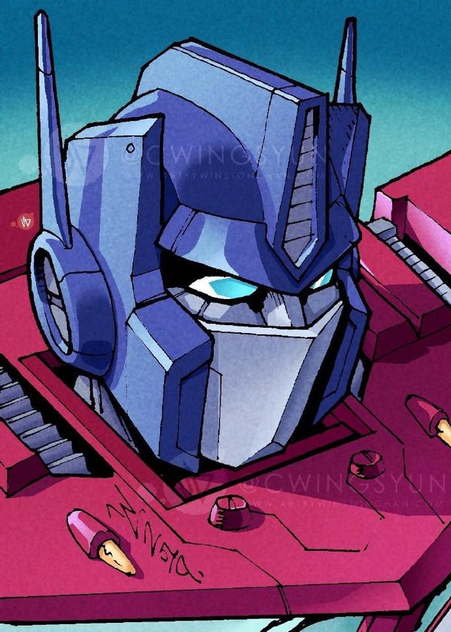 变形金刚人物头像插画大家能认出它们都是谁吗