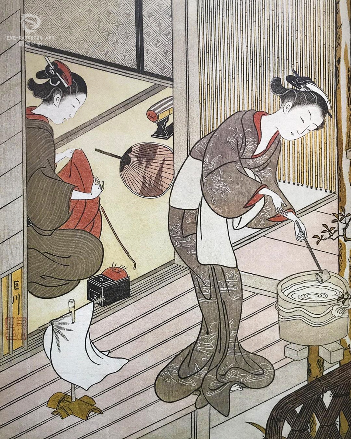 原创大师也难过美人关葛饰北斋与铃木春信的浮世绘美人图