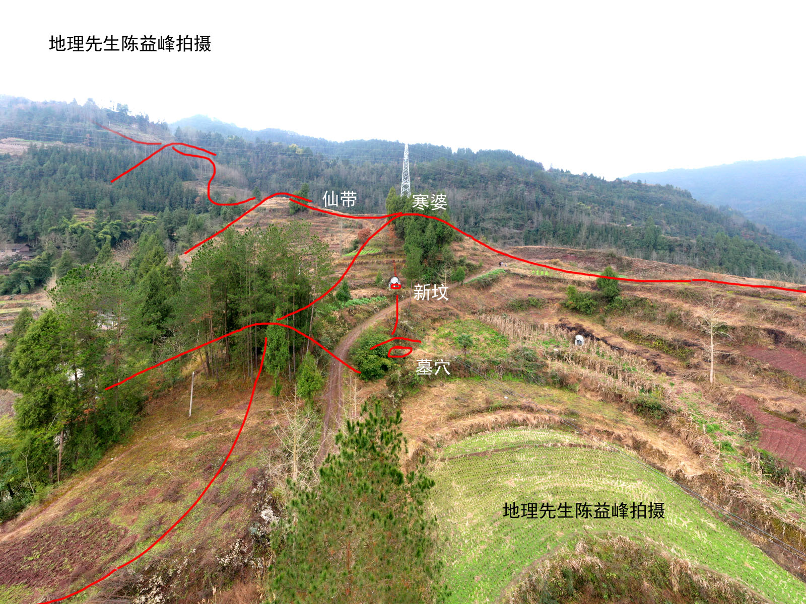 陳益峰寒婆向火穴楊家墳灣三品祖墳