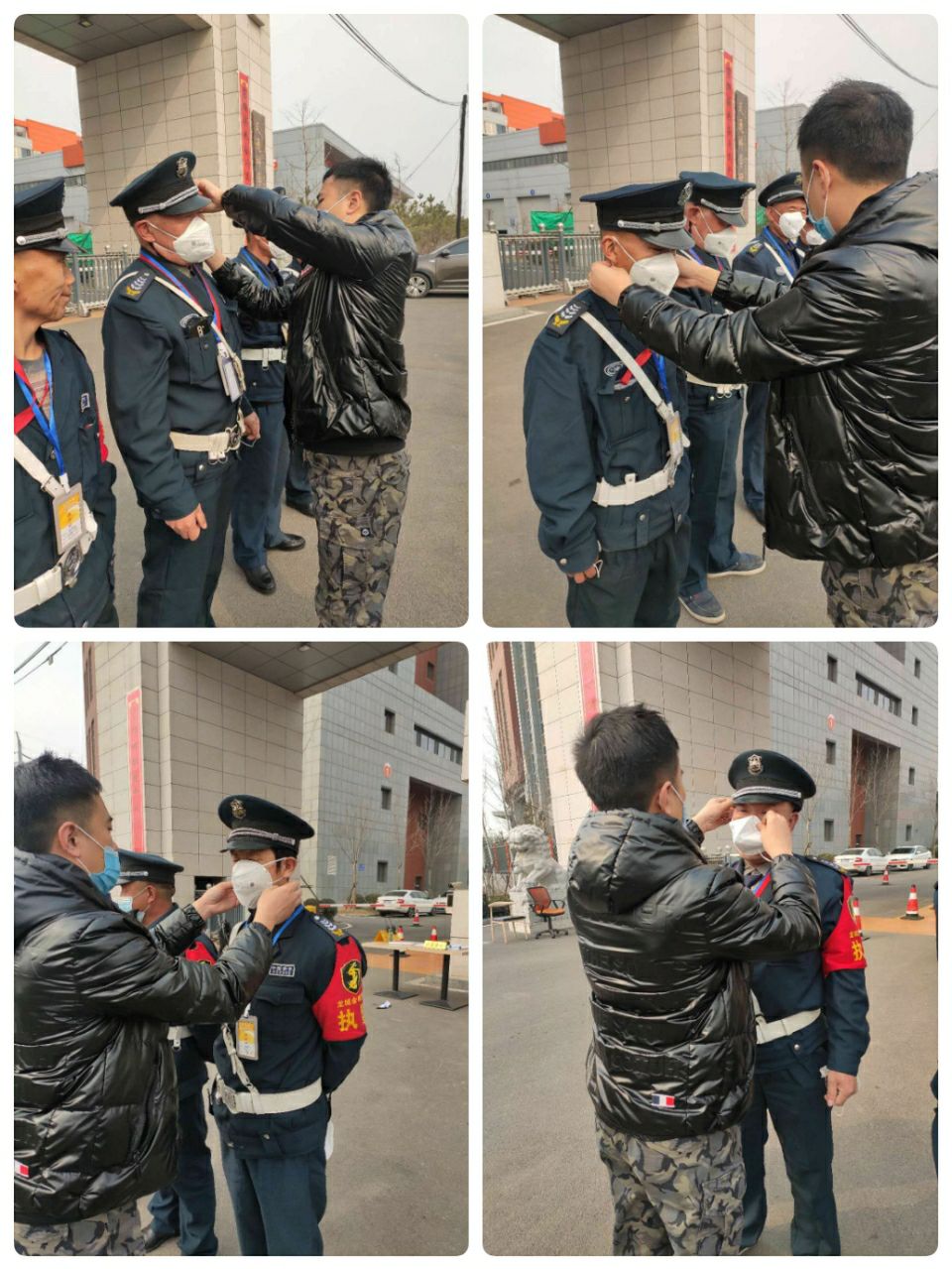 【太原市龙城金盾保安】第六批次防护物资交予一线保安队员