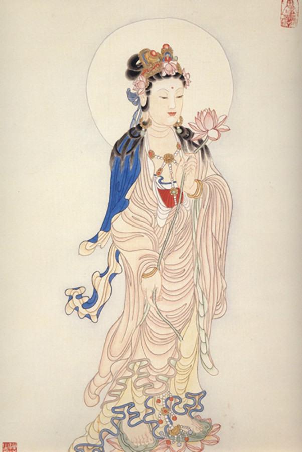 观音菩萨画像作品欣赏