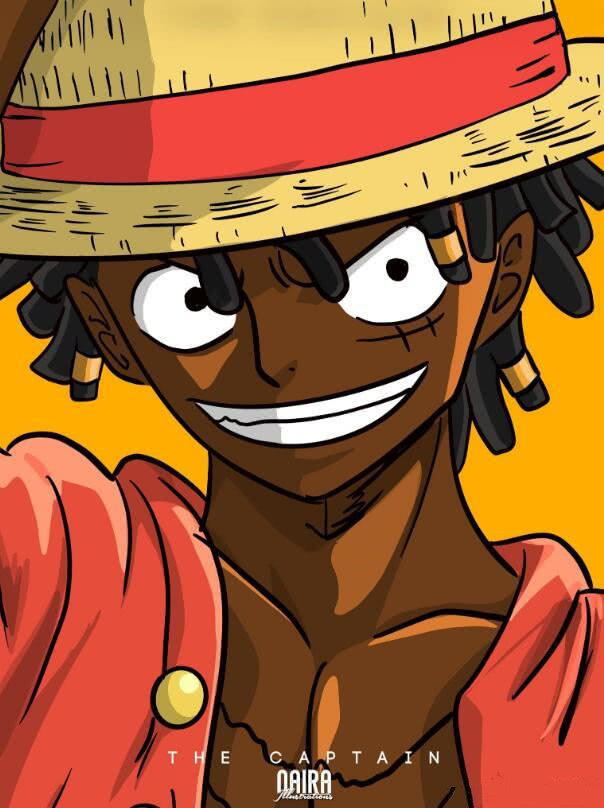 海贼王,手绘大神经典作品,当草帽团抵达非洲之后_路飞山