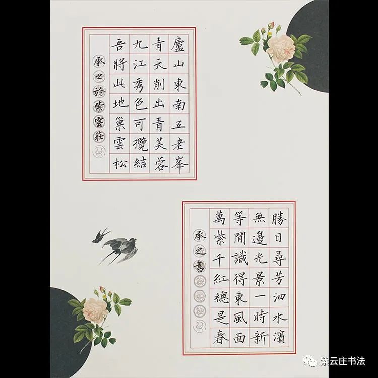 56字楷体硬笔书法作品图片