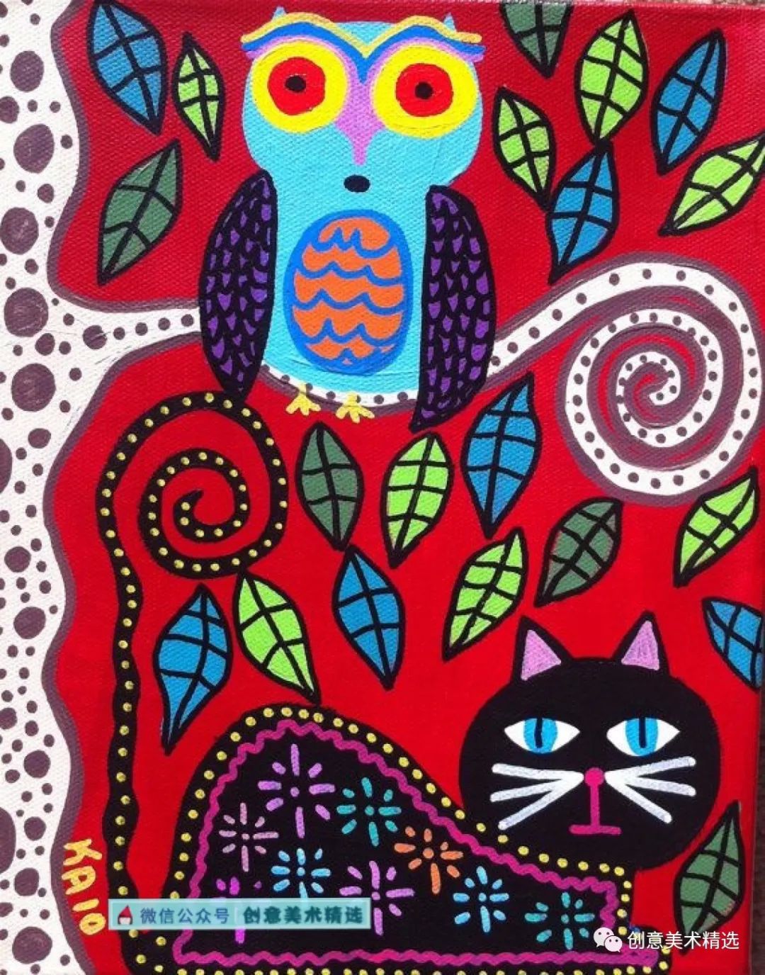 27张可爱的猫头鹰色彩装饰画每一张都想让人收藏